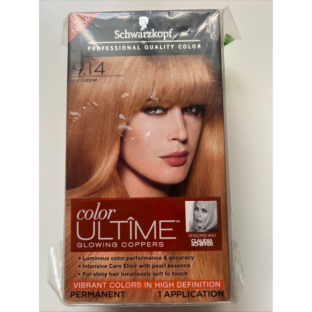 Schwarzkopf 9.14 Icy Copper‎ Color Ultime Glowing Coppers Permanent Hair Color